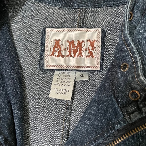 Zip front Denim jacket - Picture 4 of 5